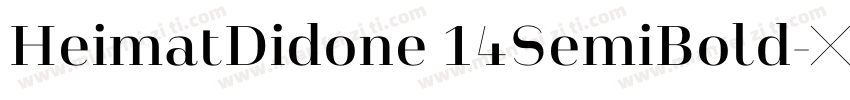 HeimatDidone 14SemiBold字体转换